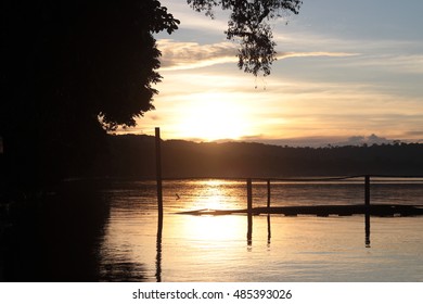 Beautiful Sunset On Lake Victoria, Uganda.