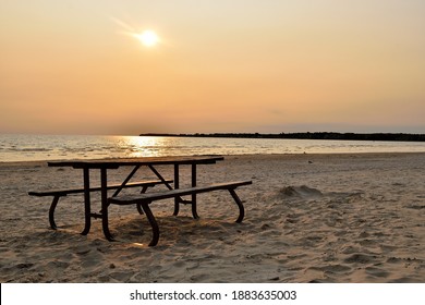 A Beautiful Sunset On Sandbanks Beach, Ontario Canada