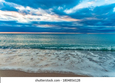 beach screensaver images stock photos vectors shutterstock https www shutterstock com image photo beautiful sunset on sandy beach blue 1804856128