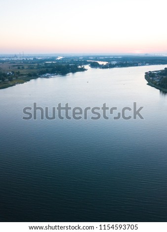 Similar – Image, Stock Photo Sunset over sea