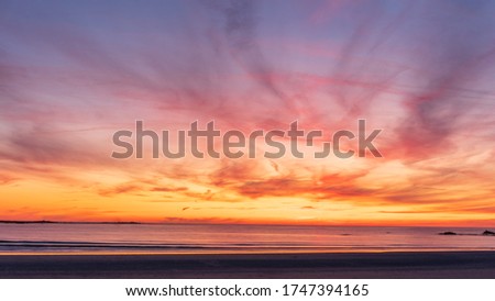Beautiful Sunset over Guernsey Beach