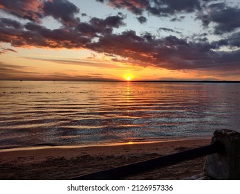 Beautiful Sunset Over Oneida Lake