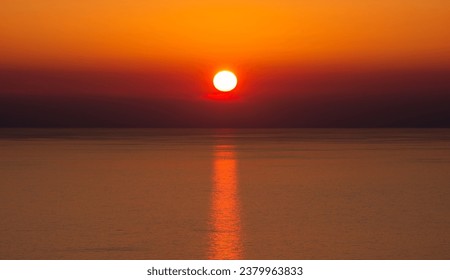 Beautiful sunset over the sea
