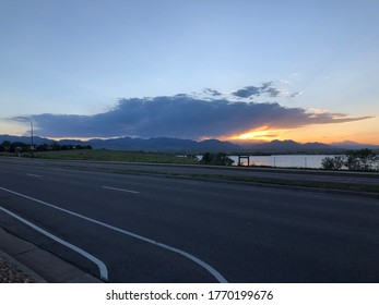 Beautiful Sunset Over Stanley Lake