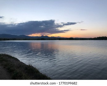 Beautiful Sunset Over Stanley Lake