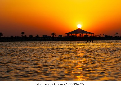 Beautiful Sunset From Qatar Beach.