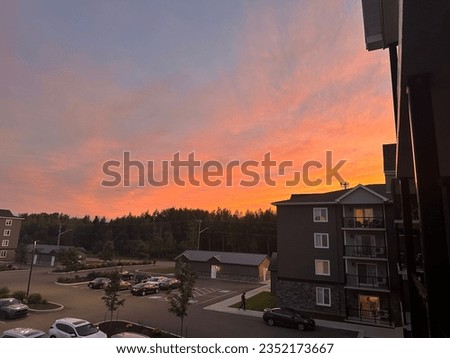 Beautiful sunset, Riverview, New Brunswick, Canada