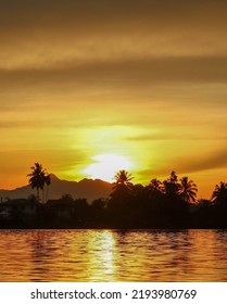 Beautiful Sunset At Sarawak River