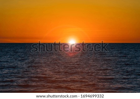 Similar – Sonnenuntergang an der Nordseeküste