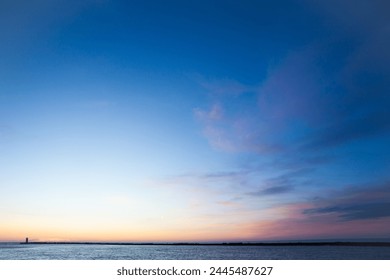 Beautiful sunset with the silhouette of the lighthouse.  - Powered by Shutterstock