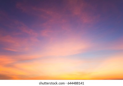 Beautiful Sunset sky - Shutterstock ID 644488141