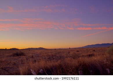 Beautiful Sunset In The Southern California Desert City Palmdale