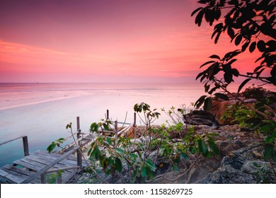 Beautiful sunset view at Pulau Perhentian,Terengganu,Malaysia