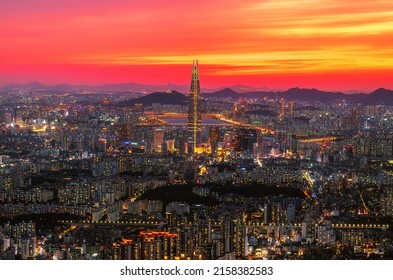 Beautiful Sunset Viewpoint South Korea.18 May 2022