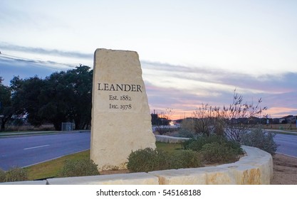 Beautiful sunsets are enjoyed by the small town community of Leander, Texas. The hill country gem is just outside of Austin. 