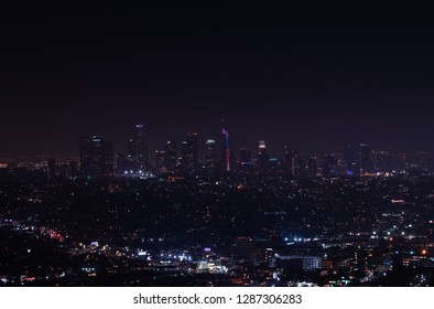 219 Black and white night city lights la downtown Images, Stock Photos ...