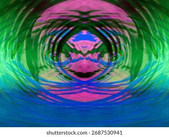 beautiful symmetrical background patterns when viewed in a kaleidoscope