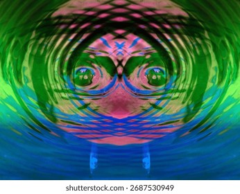 beautiful symmetrical background patterns when viewed in a kaleidoscope