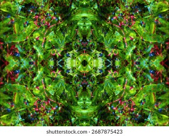 beautiful symmetrical background patterns when viewed in a kaleidoscope