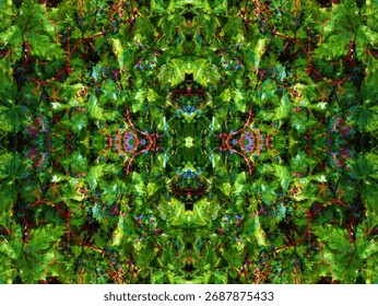 beautiful symmetrical background patterns when viewed in a kaleidoscope