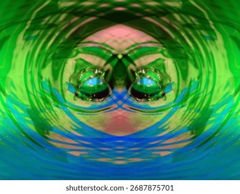 beautiful symmetrical background patterns when viewed in a kaleidoscope