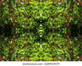 beautiful symmetrical background patterns when viewed in a kaleidoscope