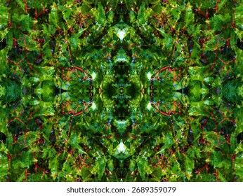 beautiful symmetrical background patterns when viewed in a kaleidoscope