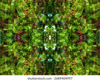 beautiful symmetrical background patterns when viewed in a kaleidoscope