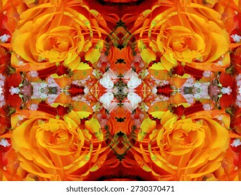 beautiful symmetrical pattern to create a background image