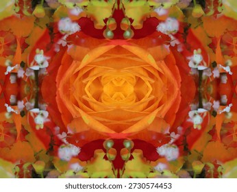 beautiful symmetrical pattern to create a background image