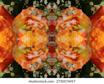 beautiful symmetrical pattern to create a background image