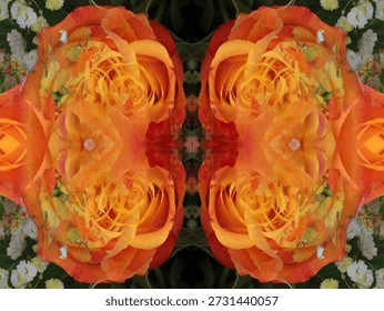 beautiful symmetrical pattern to create a background image