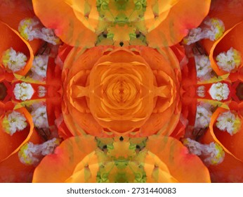 beautiful symmetrical pattern to create a background image