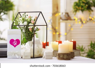 Beautiful Table Served For Lesbian Wedding