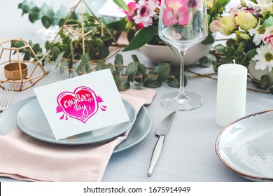 Beautiful Table Setting For Mother's Day Celebration
