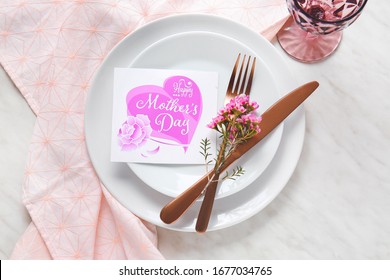 Beautiful Table Setting For Mother's Day Celebration