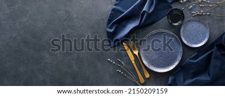 Similar – Image, Stock Photo Elegant Table Setting with Peach Roses and Greenery