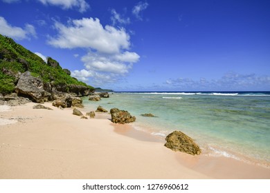 Beautiful Tagachang Beach in Guam, US Territory.