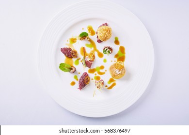 Beautiful And Tasty Food On A Plate