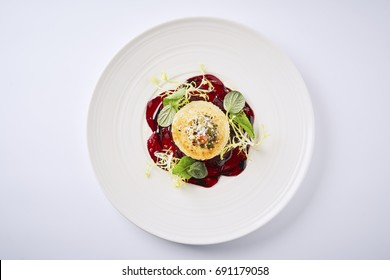 Beautiful and tasty food on a plate - Shutterstock ID 691179058