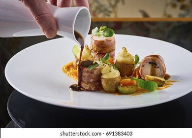 Beautiful And Tasty Food On A Plate
