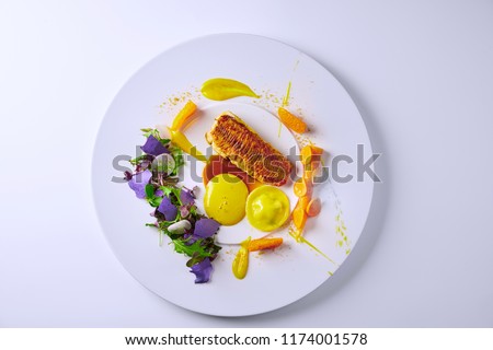 Beautiful and tasty food on a plate
