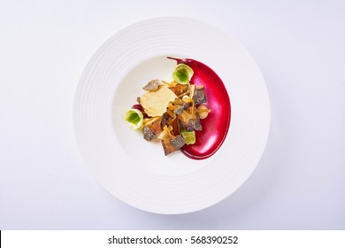 Beautiful and tasty vegetarian food on a plate - Shutterstock ID 568390252