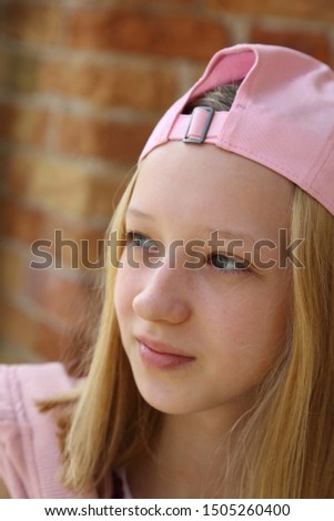 Beautiful teen girl portrait outdoor