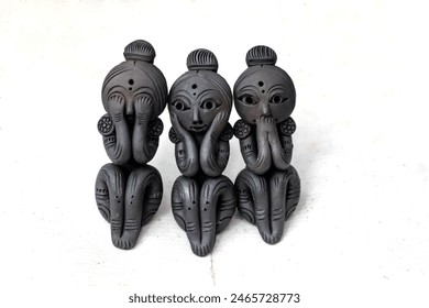 Beautiful Terracotta Handicrafts figurines, made by villagers of Bishnupur, West bengal ,India. - Powered by Shutterstock