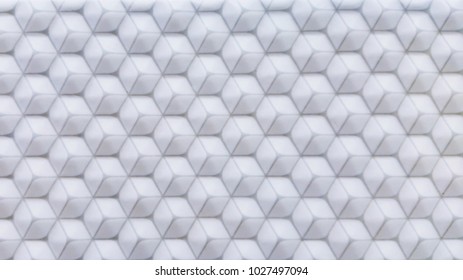 Beautiful Texture Of Connected Hexagon Or Cube Shapes (Soft Focus) For Interior / Exterior Works, Background, Backdrop, Or Wallpaper. 