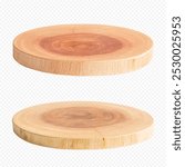 Beautiful texture of wood tree stump or chopping product display placement in nature concepts background.design for key visual packaging ads