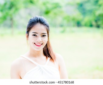 Beautiful Thai  Girl In Chiangmai Thailand