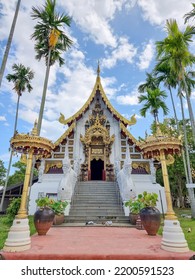 Beautiful Thai Temple Lanna Art Of Northern Thailand.