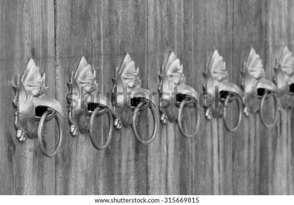 Beautiful Thailand Vintage Art Door Pattaya Stock Photo Edit Now